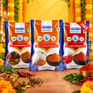 Dussehra Offer: Combo 2 (Idly chilli + Garam masala+ Chilli Powder)